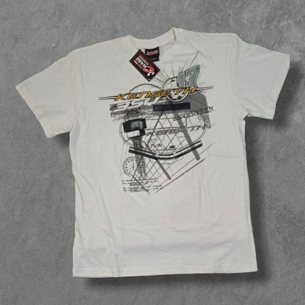 NASCAR Chase Authentics Jeff Gordon 24 White Y2k TShirt Embroidered Size XL NEW